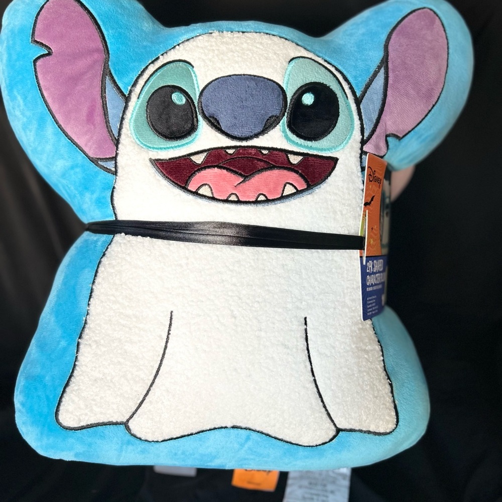 Disney Stitch and Angel Ghost Halloween Pillow Set